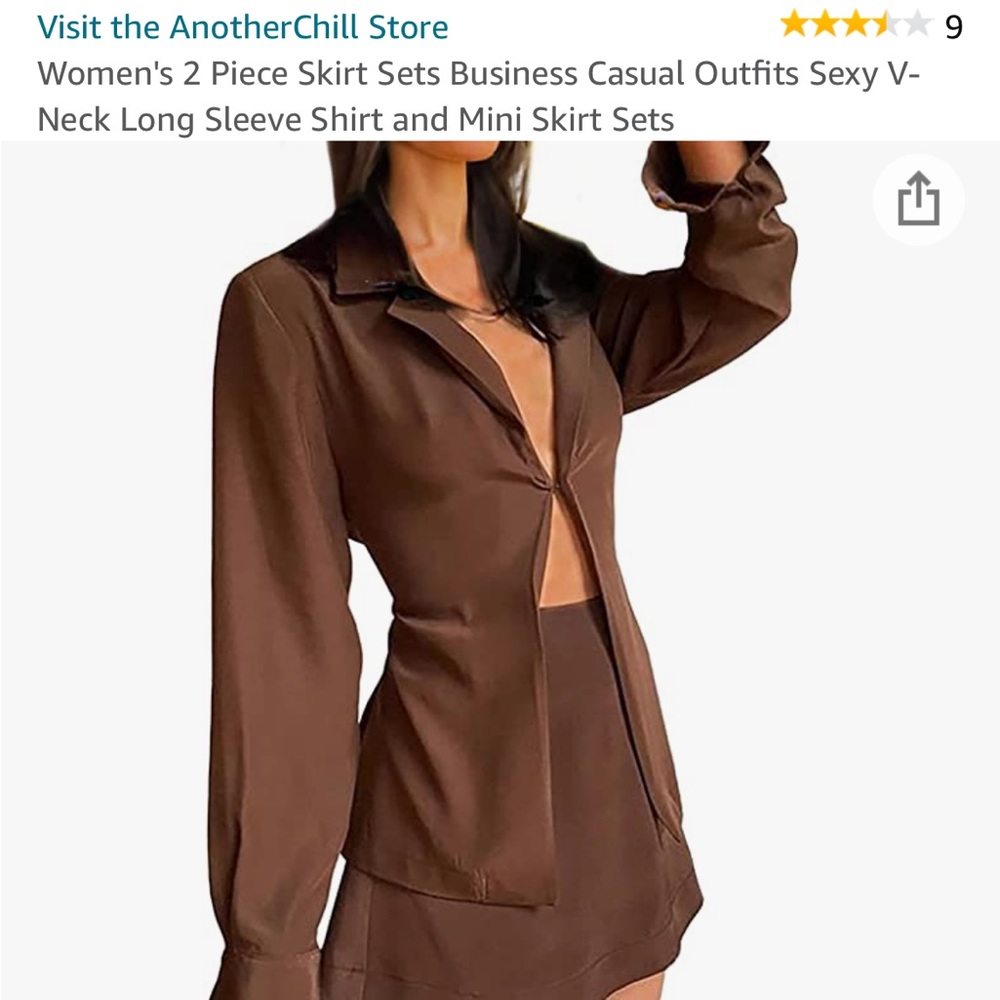 Two piece skirt and blazer set